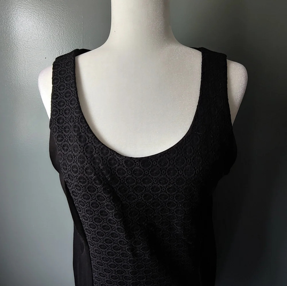 Kensie Little Black Dress with Embroidery - Picture 2 of 4